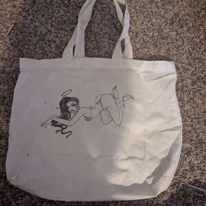 White Canvas Tote Bag